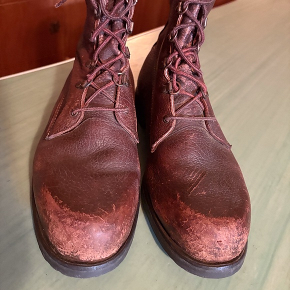 Vintage Mens Irish Setter 10" Insulated Soft Toe Leather Boots Size 12 D - Picture 2 of 12